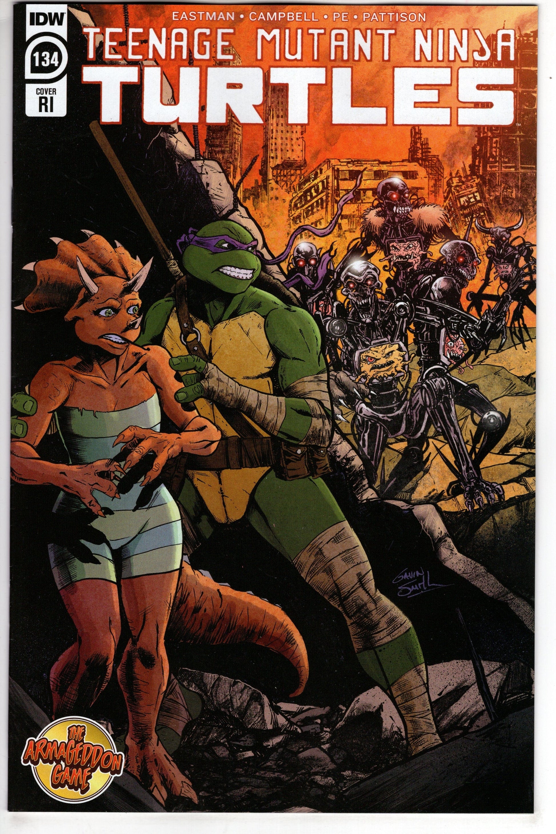 IDW PUBLISHING COMIC BOOK Teenage Mutant Ninja Turtles Ongoing #134 Cover RI VARIANT