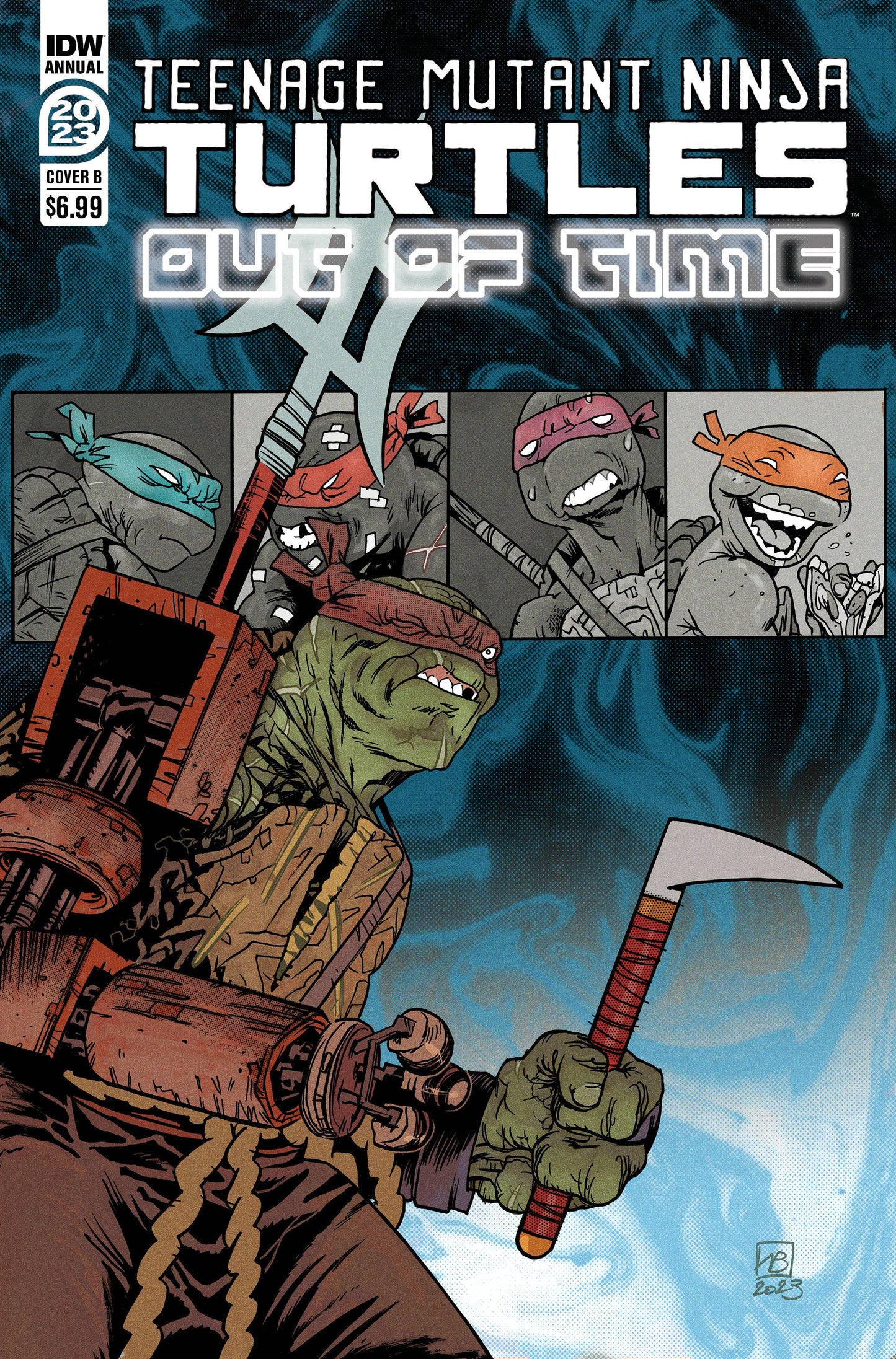 IDW PUBLISHING COMIC BOOK TMNT ANNUAL 2023 CVR B LEGOSTAEV