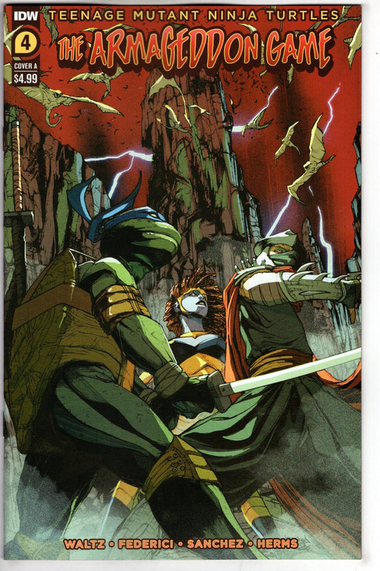 IDW PUBLISHING COMIC BOOK TMNT ARMAGEDDON GAME #4 CVR A FEDERICI (MR)
