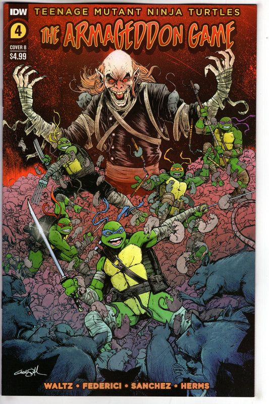 IDW PUBLISHING COMIC BOOK TMNT ARMAGEDDON GAME #4 CVR B SMITH (MR)