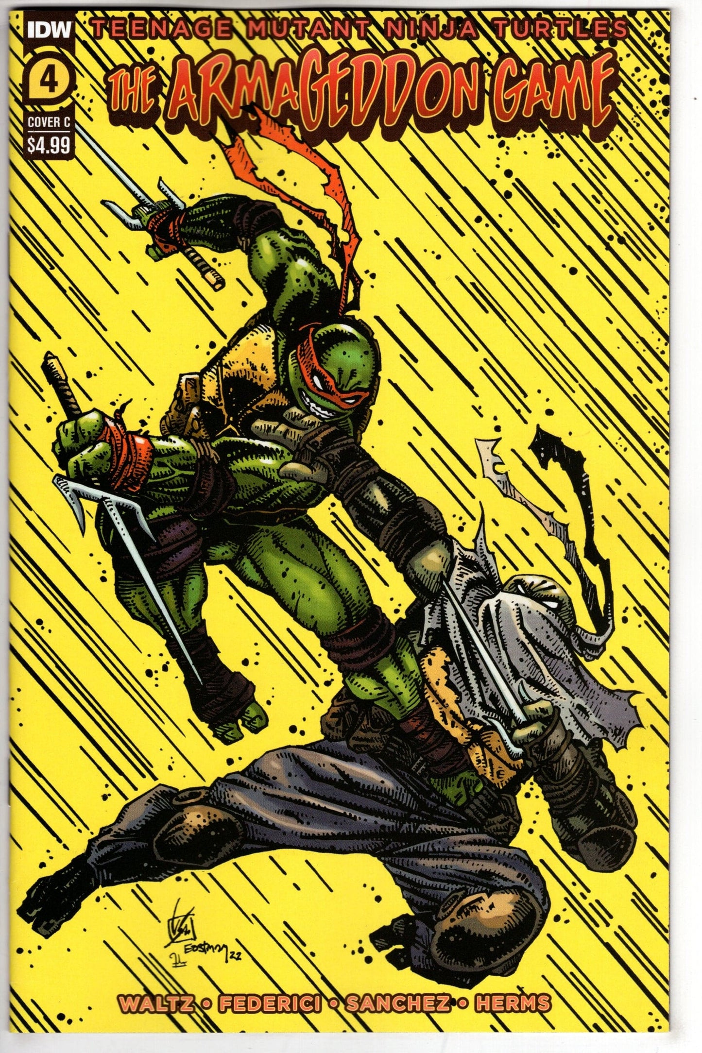 IDW PUBLISHING COMIC BOOK TMNT ARMAGEDDON GAME #4 CVR C EASTMAN (MR)