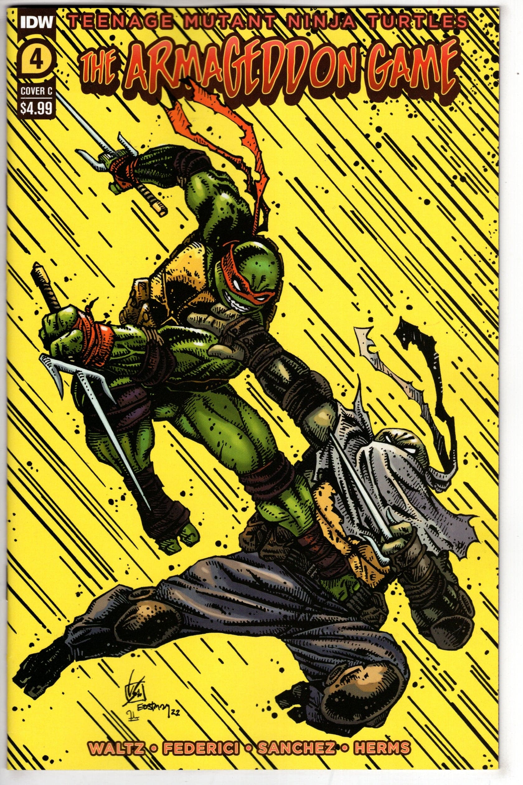 IDW PUBLISHING COMIC BOOK TMNT ARMAGEDDON GAME #4 CVR C EASTMAN (MR)