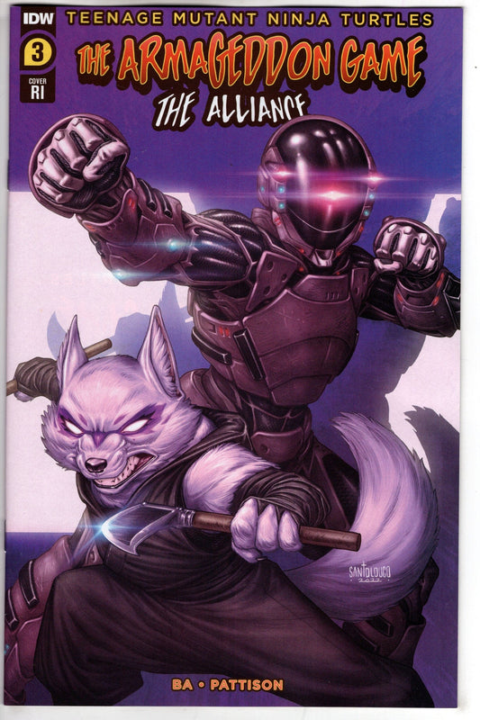 IDW PUBLISHING COMIC BOOK TMNT ARMAGEDDON GAME ALLIANCE #3 VARIANT