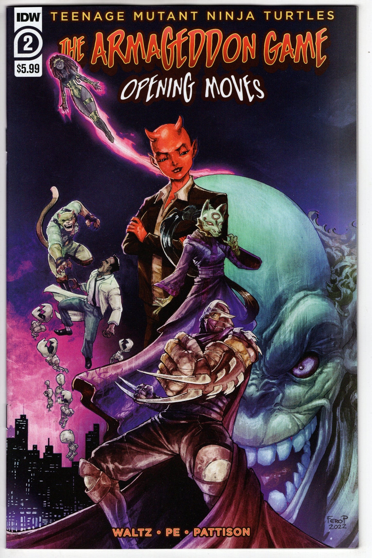 IDW PUBLISHING COMIC BOOK TMNT ARMAGEDDON GAME OPENING MOVES #2 CVR A PENICHE