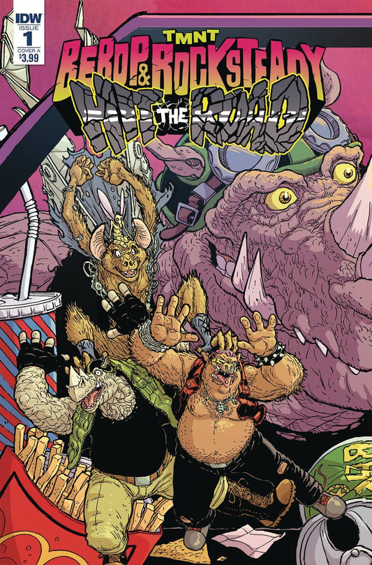 IDW PUBLISHING COMIC BOOK TMNT BEBOP ROCKSTEADY HIT THE ROAD #1 (OF 5) CVR A PITARRA
