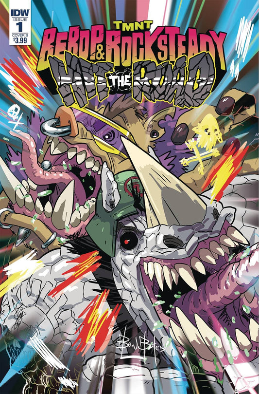 IDW PUBLISHING COMIC BOOK TMNT BEBOP ROCKSTEADY HIT THE ROAD #1 (OF 5) CVR B BATES