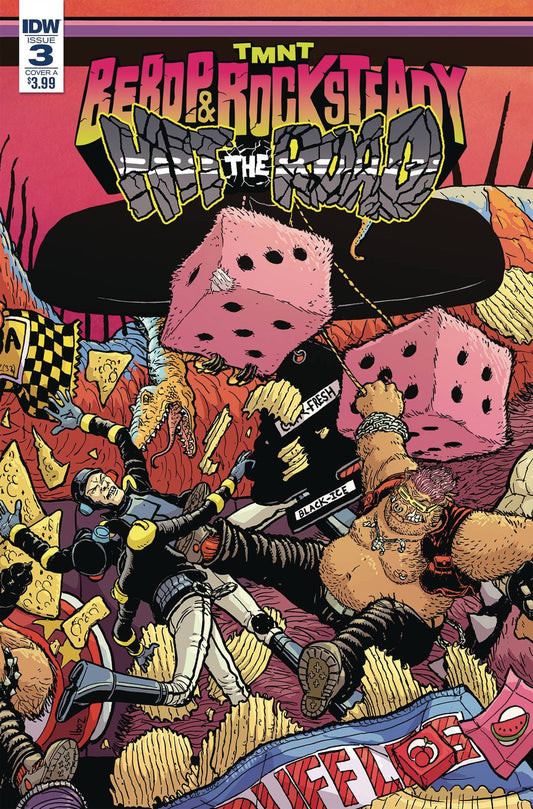 IDW PUBLISHING COMIC BOOK TMNT BEBOP ROCKSTEADY HIT THE ROAD #3 (OF 5) CVR A PITARRA