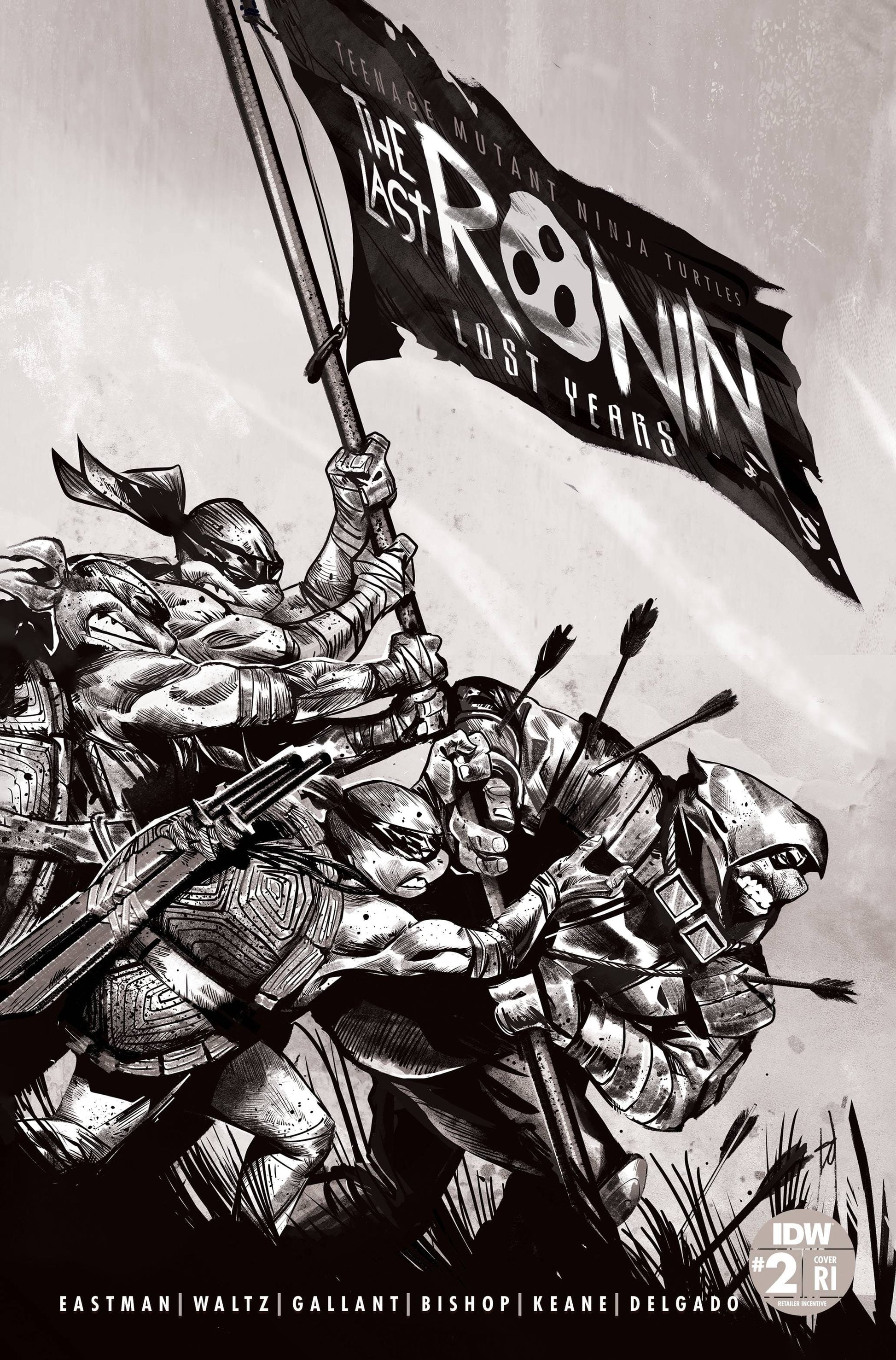 IDW PUBLISHING COMIC BOOK TMNT LAST RONIN LOST YEARS #2 CVR E 50 COPY INCV (RES)