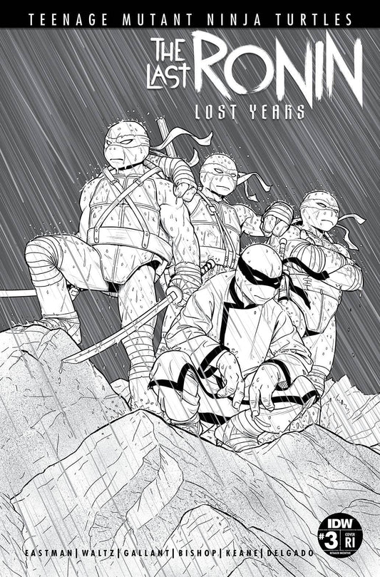IDW PUBLISHING COMIC BOOK TMNT LAST RONIN LOST YEARS #3 CVR E 50 COPY INCV MCKELVIE