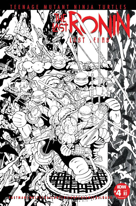 IDW PUBLISHING COMIC BOOK TMNT LAST RONIN LOST YEARS #4 CVR E 50 COPY INCV MOORE