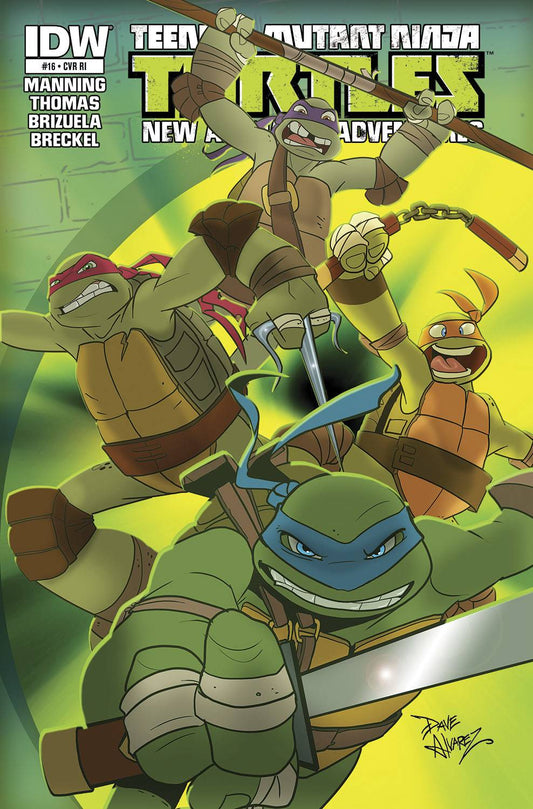 IDW PUBLISHING COMIC BOOK TMNT NEW ANIMATED ADVENTURES #16 VARIANT