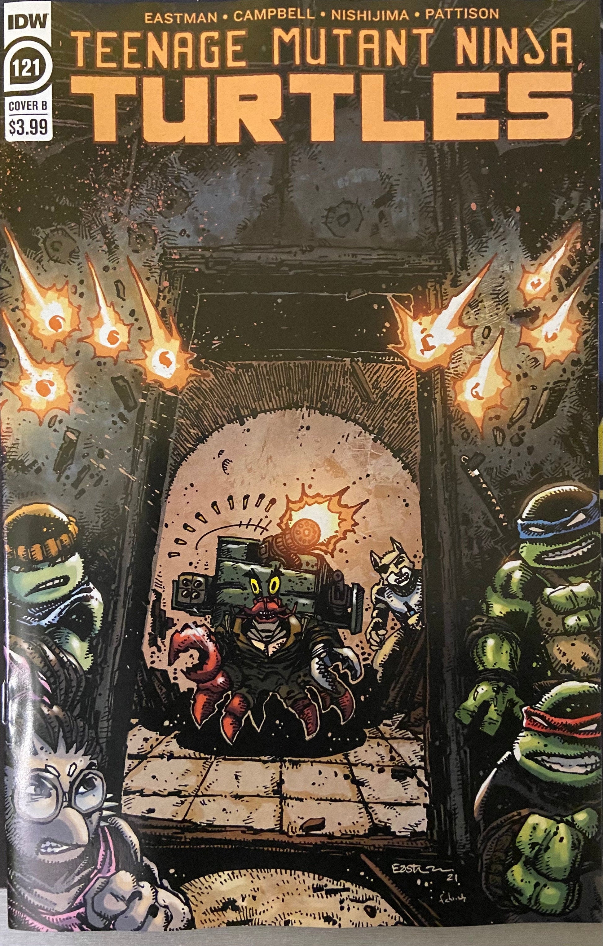 IDW PUBLISHING COMIC BOOK TMNT ONGOING #121 CVR B EASTMAN