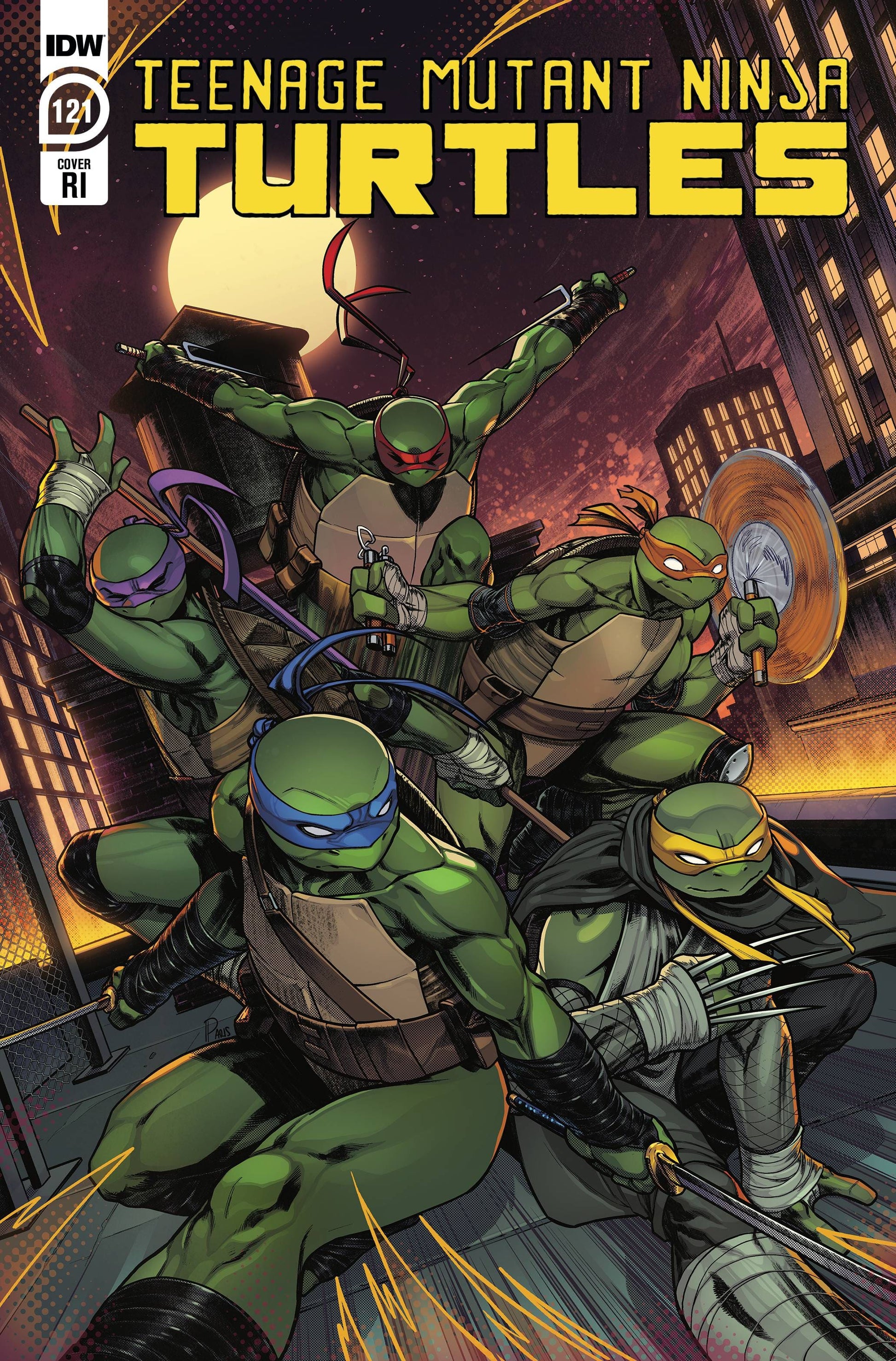 IDW PUBLISHING COMIC BOOK TMNT ONGOING #121 CVR C 10 COPY INCV ALLEYNE