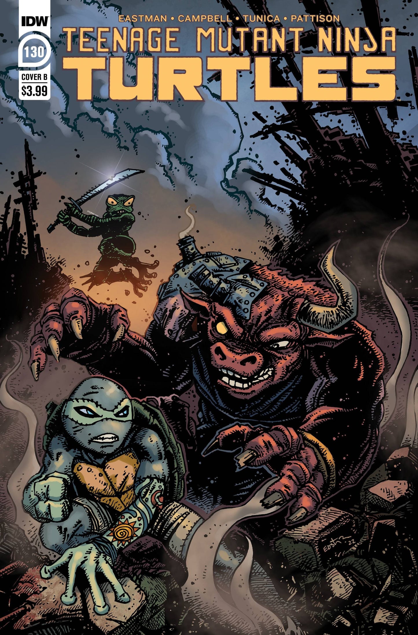 IDW PUBLISHING COMIC BOOK TMNT ONGOING #130 CVR B EASTMAN