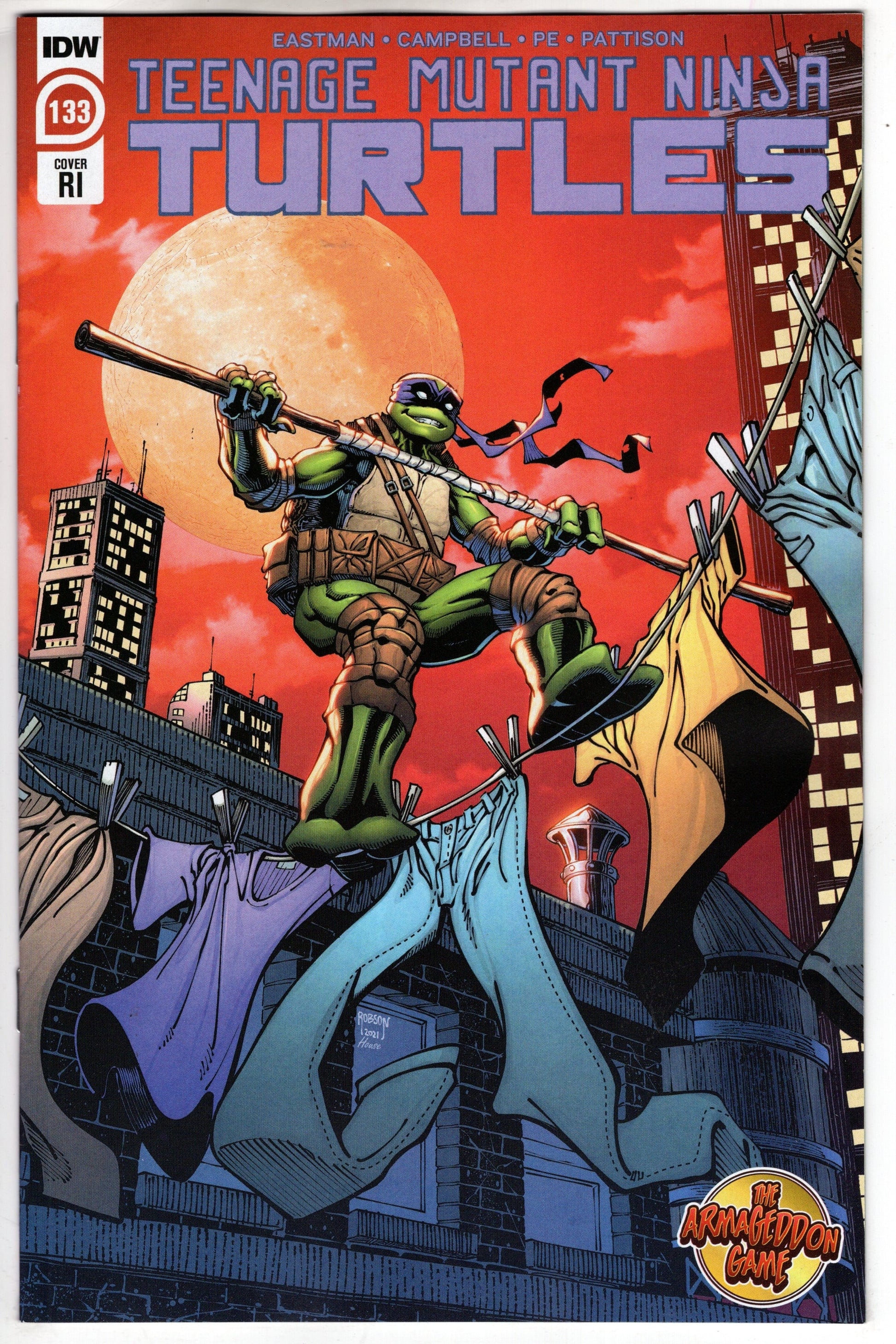 IDW PUBLISHING COMIC BOOK TMNT ONGOING #133 CVR RI VARIANT