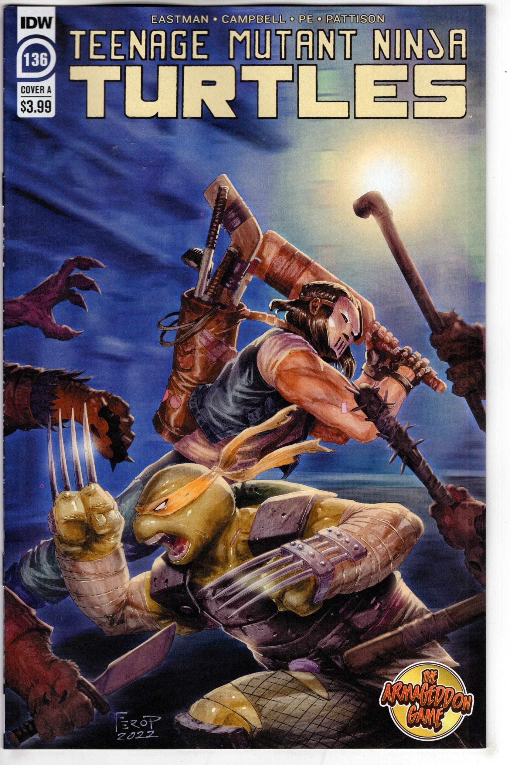 IDW PUBLISHING COMIC BOOK TMNT ONGOING #136 CVR A FERO PE