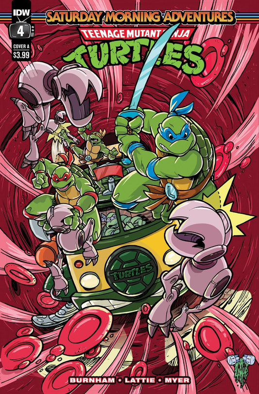 IDW PUBLISHING COMIC BOOK TMNT SATURDAY MORNING ADVENTURES #4 CVR A LATTIE