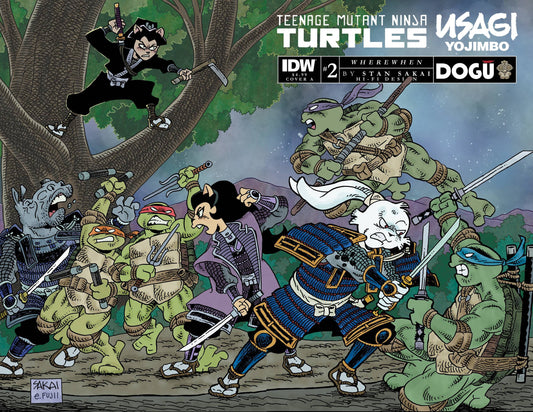 IDW PUBLISHING COMIC BOOK TMNT USAGI YOJIMBO WHEREWHEN #2 CVR A SAKAI