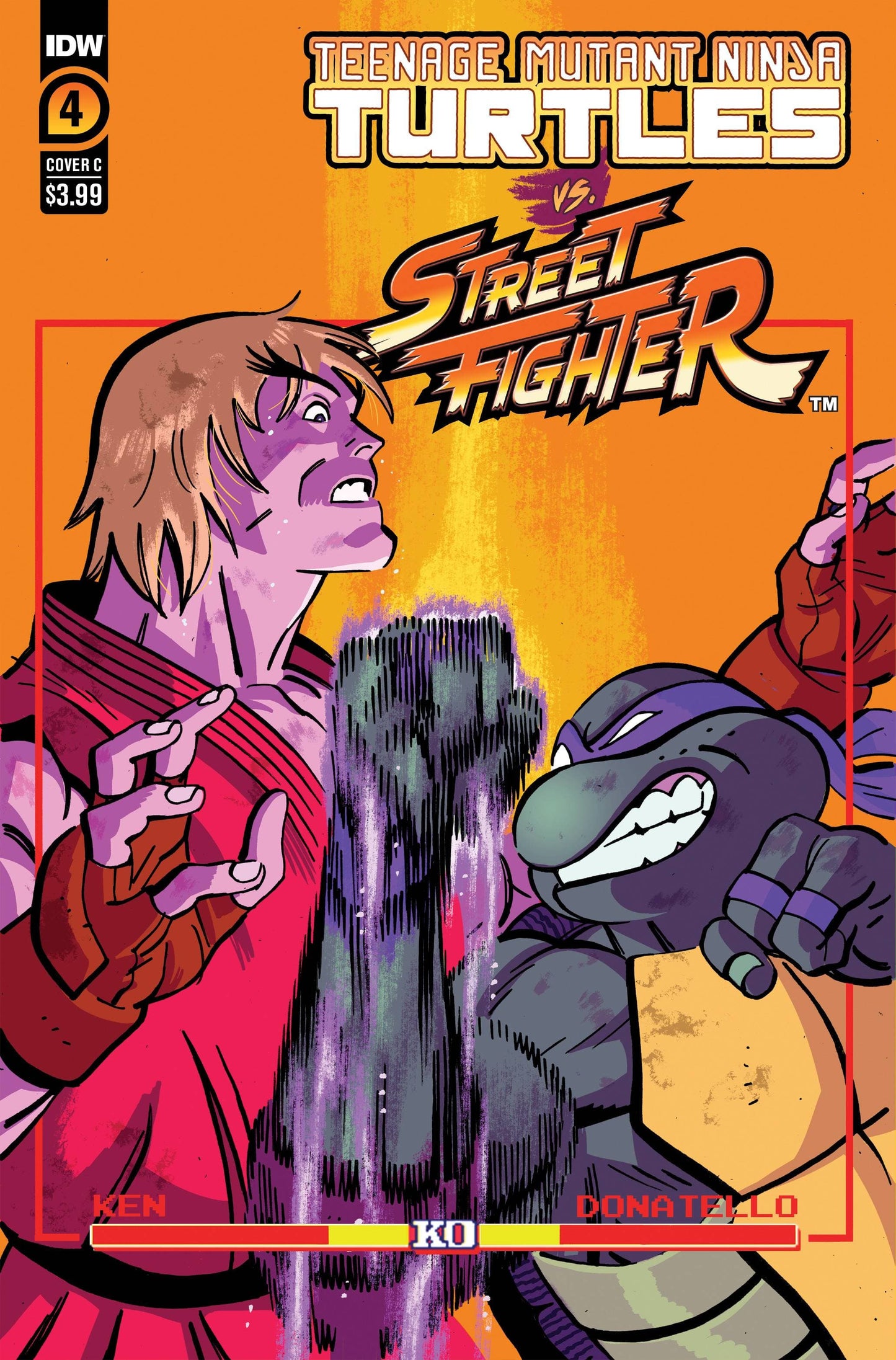 IDW PUBLISHING COMIC BOOK TMNT VS. STREET FIGHTER #4 (OF 5) CVR C REILLY
