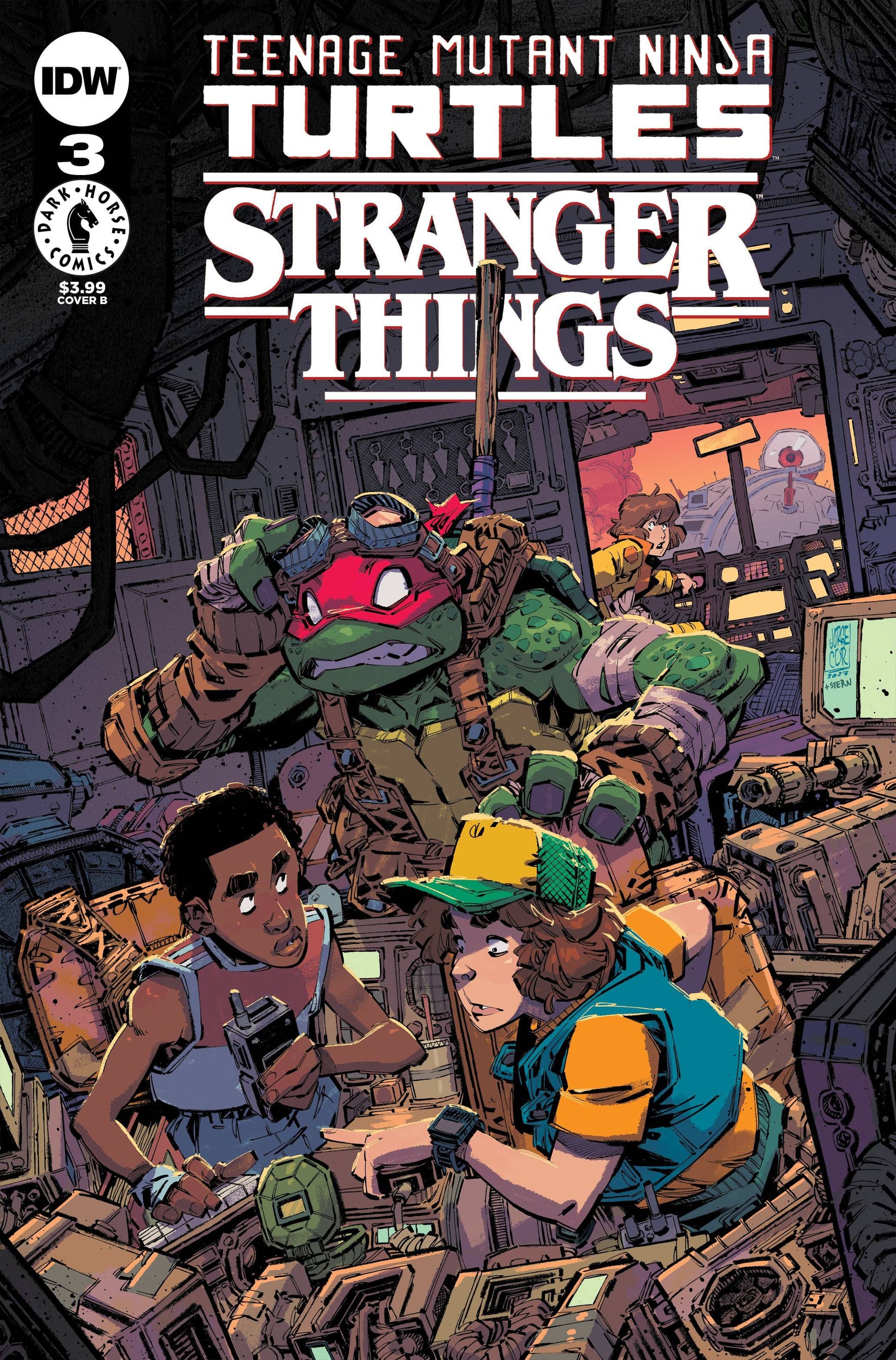 IDW PUBLISHING COMIC BOOK TMNT X STRANGER THINGS #3 CVR B CORONA