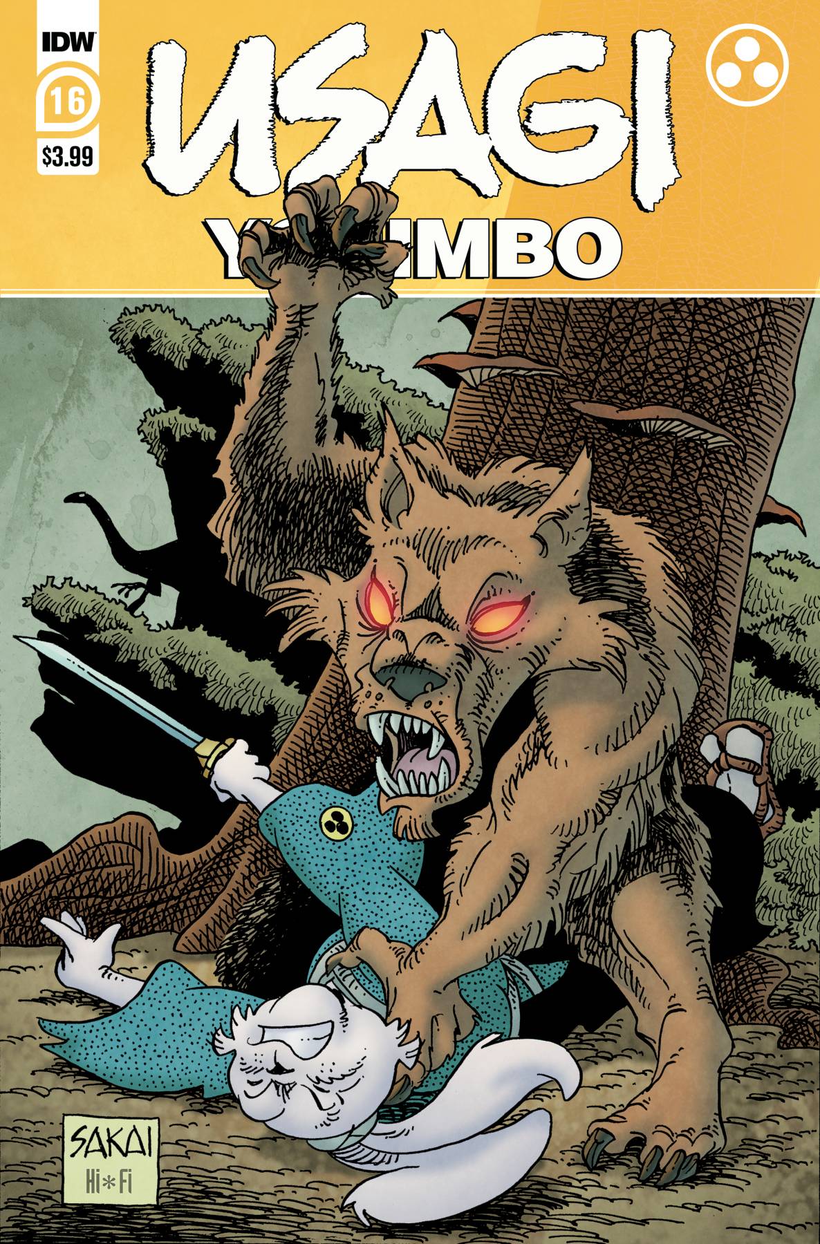 IDW PUBLISHING COMIC BOOK USAGI YOJIMBO #16