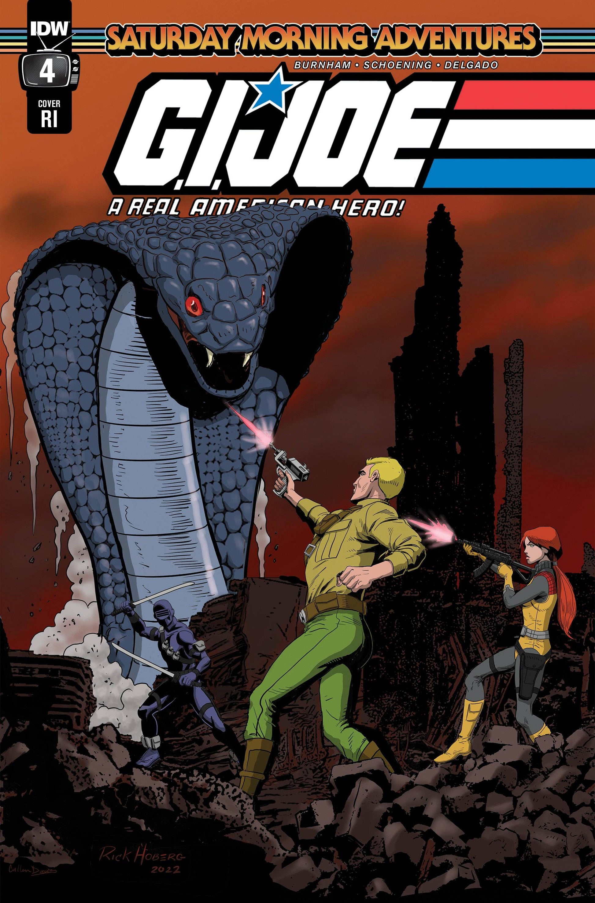 IDW PUBLISHING COMIC BOOK VF/NM GI JOE SATURDAY MORNING ADVENTURES #4 (OF 4) CVR C 10 COPY I