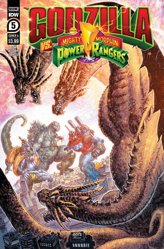 IDW PUBLISHING COMIC BOOK VF/NM GODZILLA VS MMPR #5 (OF 5) CVR A WILLIAMS