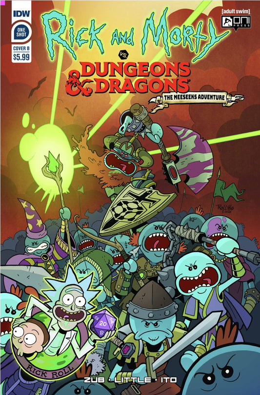 IDW PUBLISHING COMIC BOOK VF/NM RICK & MORTY VS DUNGEONS & DRAGONS MEESEEKS CVR B LITTLE