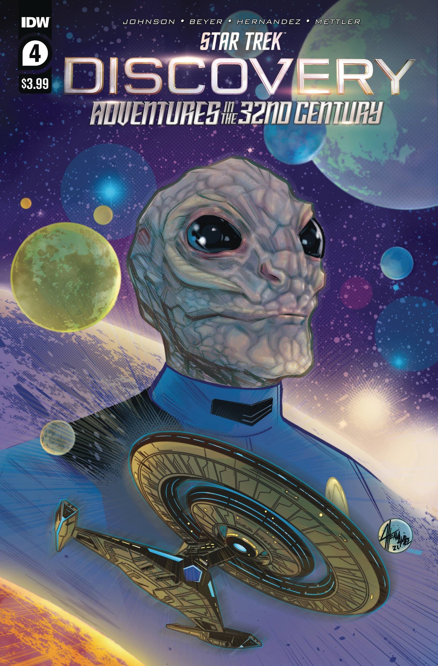 IDW PUBLISHING COMIC BOOK VF/NM STAR TREK DISCOVERY ADV IN 32ND CENTURY #4 (OF 4) CVR A HERN