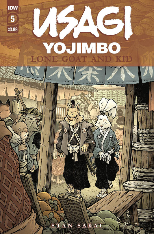 IDW PUBLISHING COMIC BOOKS USAGI YOJIMBO LONE GOAT & KID #5 (OF 6)