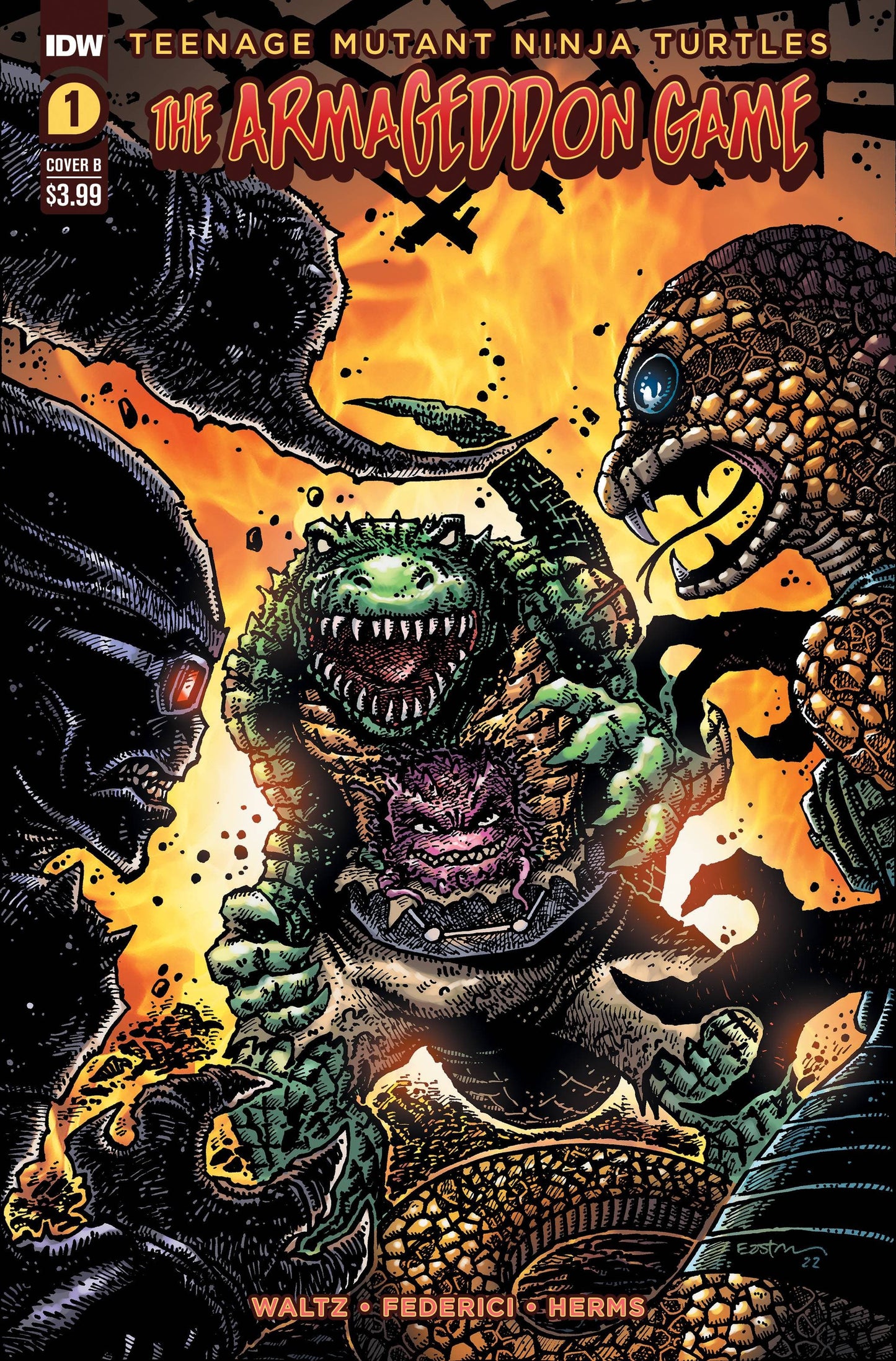IDW PUBLISHING COMIC BOOKS VF/NM TMNT ARMAGEDDON GAME #1 CVR B EASTMAN