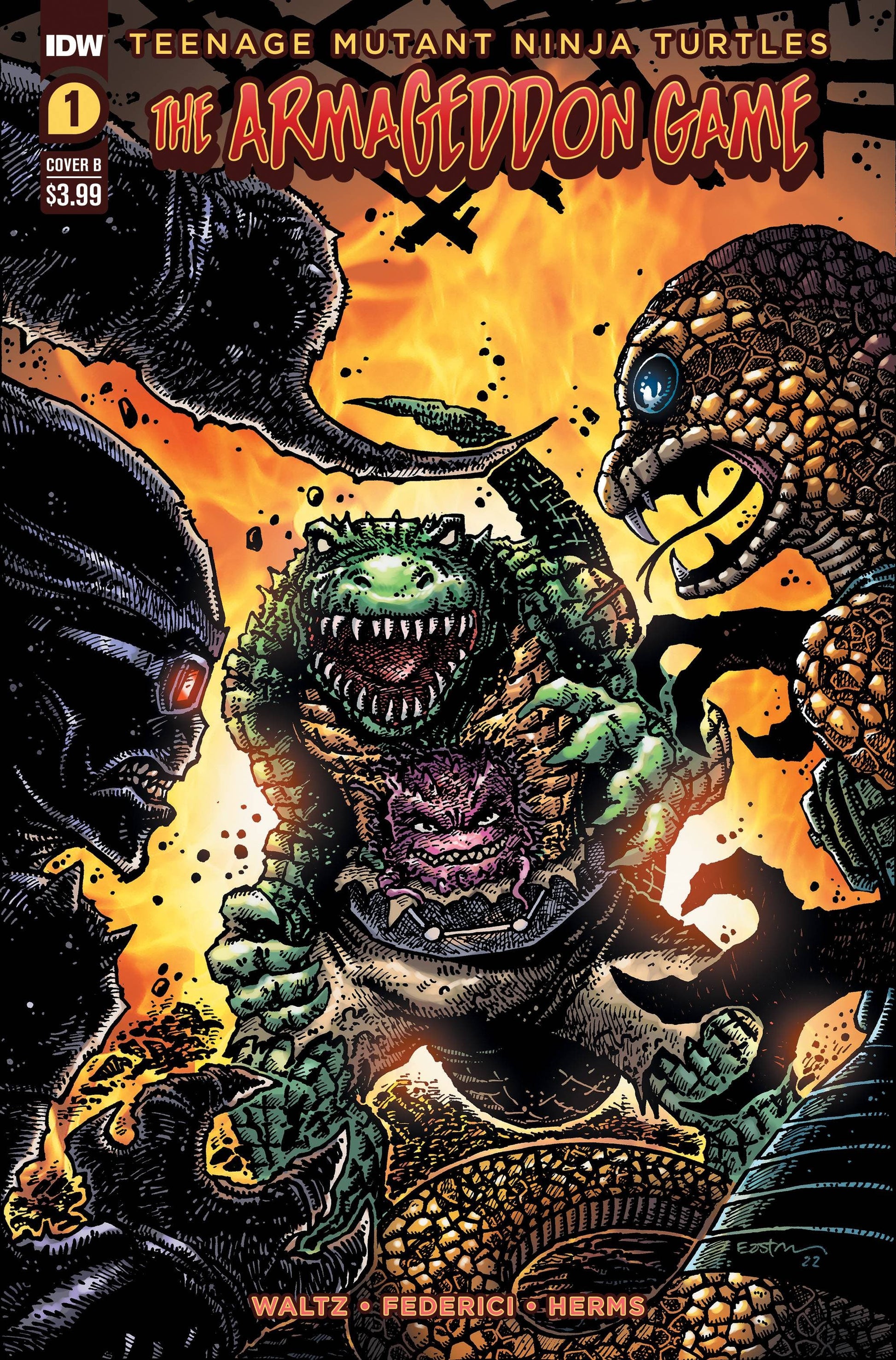 IDW PUBLISHING COMIC BOOKS VF/NM TMNT ARMAGEDDON GAME #1 CVR B EASTMAN