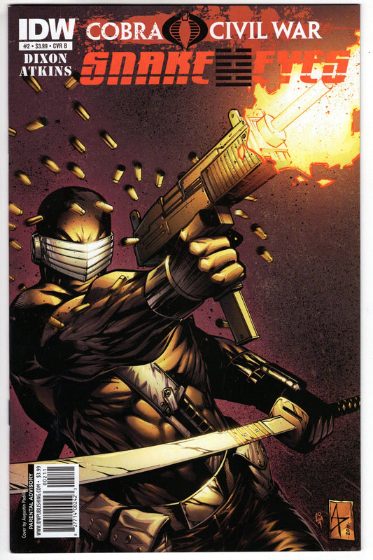 IDW PUBLISHING Comics VF+ SNAKE EYES ONGOING (IDW) #2 CVR B