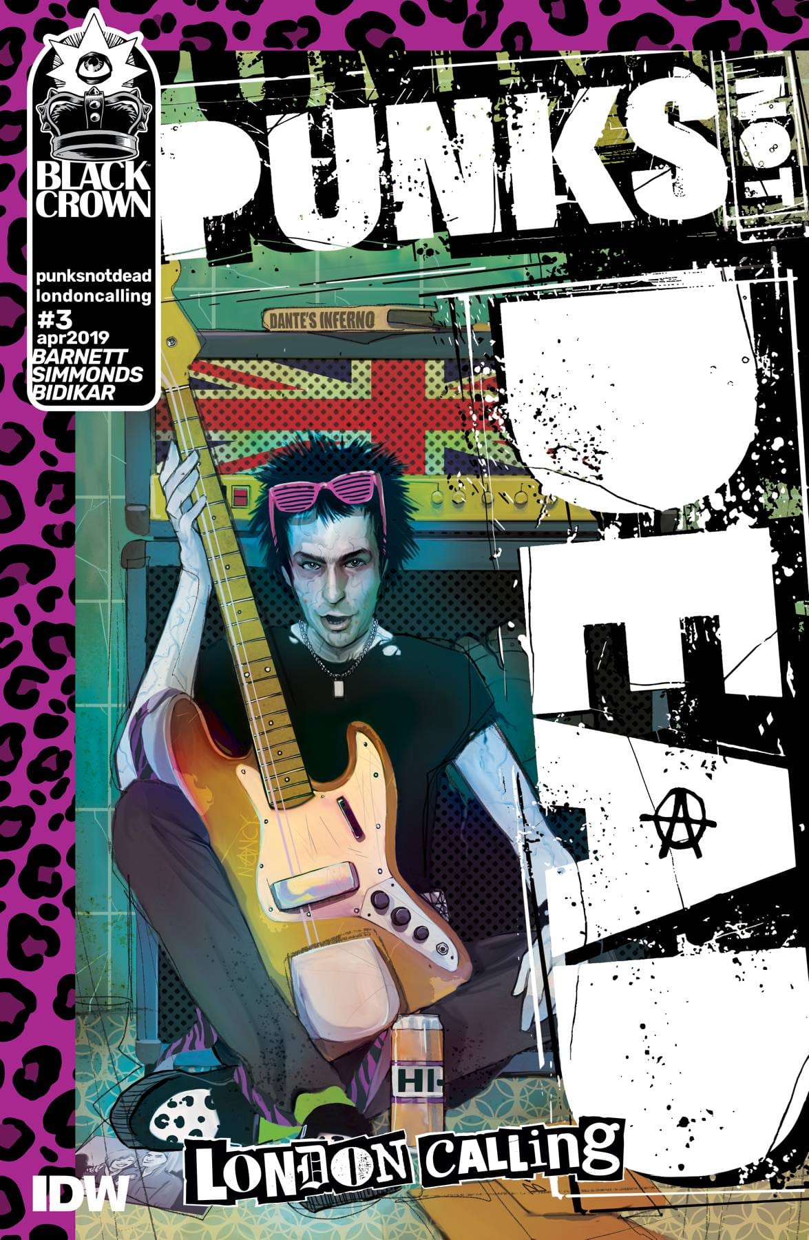 IDW PUBLISHING PUNKS NOT DEAD LONDON CALLING #3 SIMMONDS