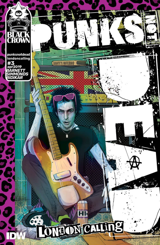 IDW PUBLISHING PUNKS NOT DEAD LONDON CALLING #3 SIMMONDS