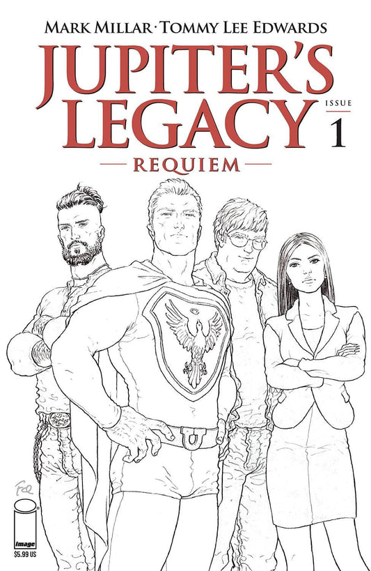 IMAGE COMICS COMIC BOOK JUPITERS LEGACY REQUIEM #1 (OF 12) CVR C QUITELY B&W (MR)