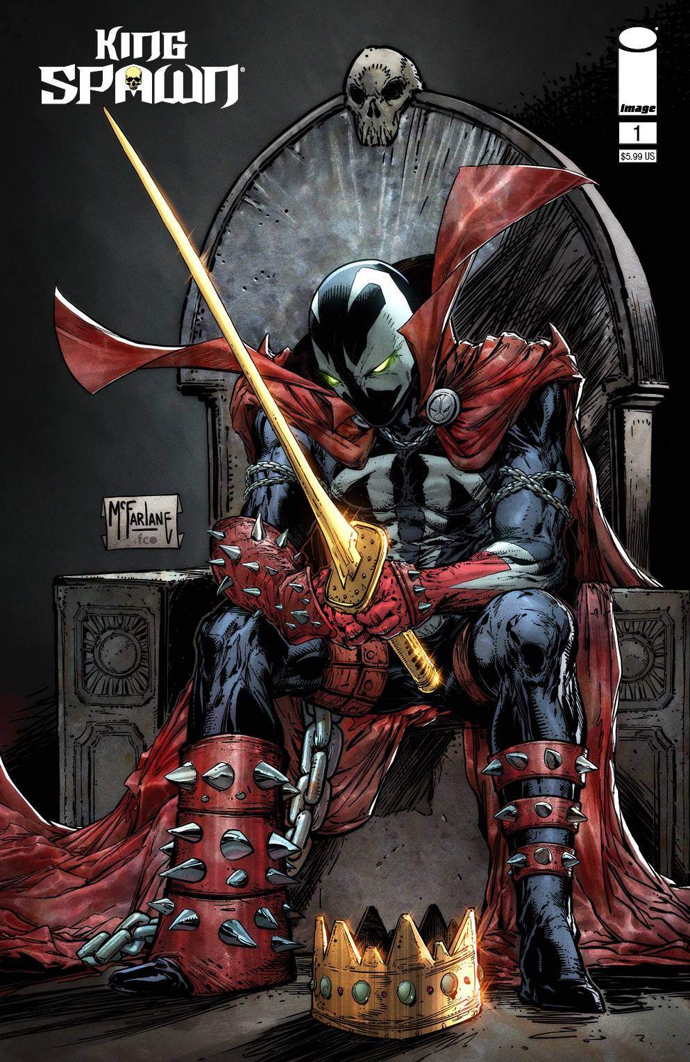 IMAGE COMICS COMIC BOOK KING SPAWN #1 CVR B MCFARLANE