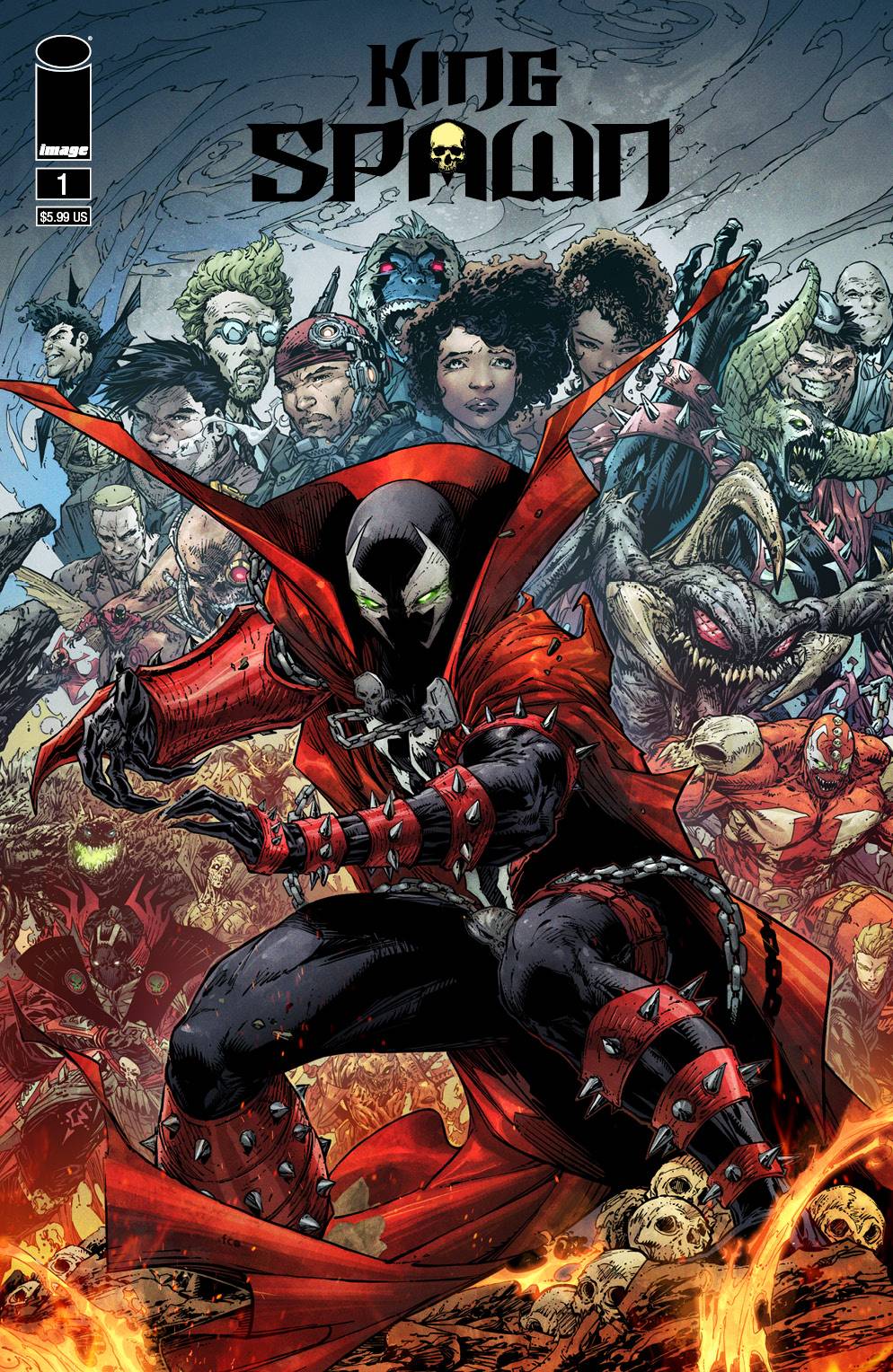 IMAGE COMICS COMIC BOOK KING SPAWN #1 CVR F BOOTH