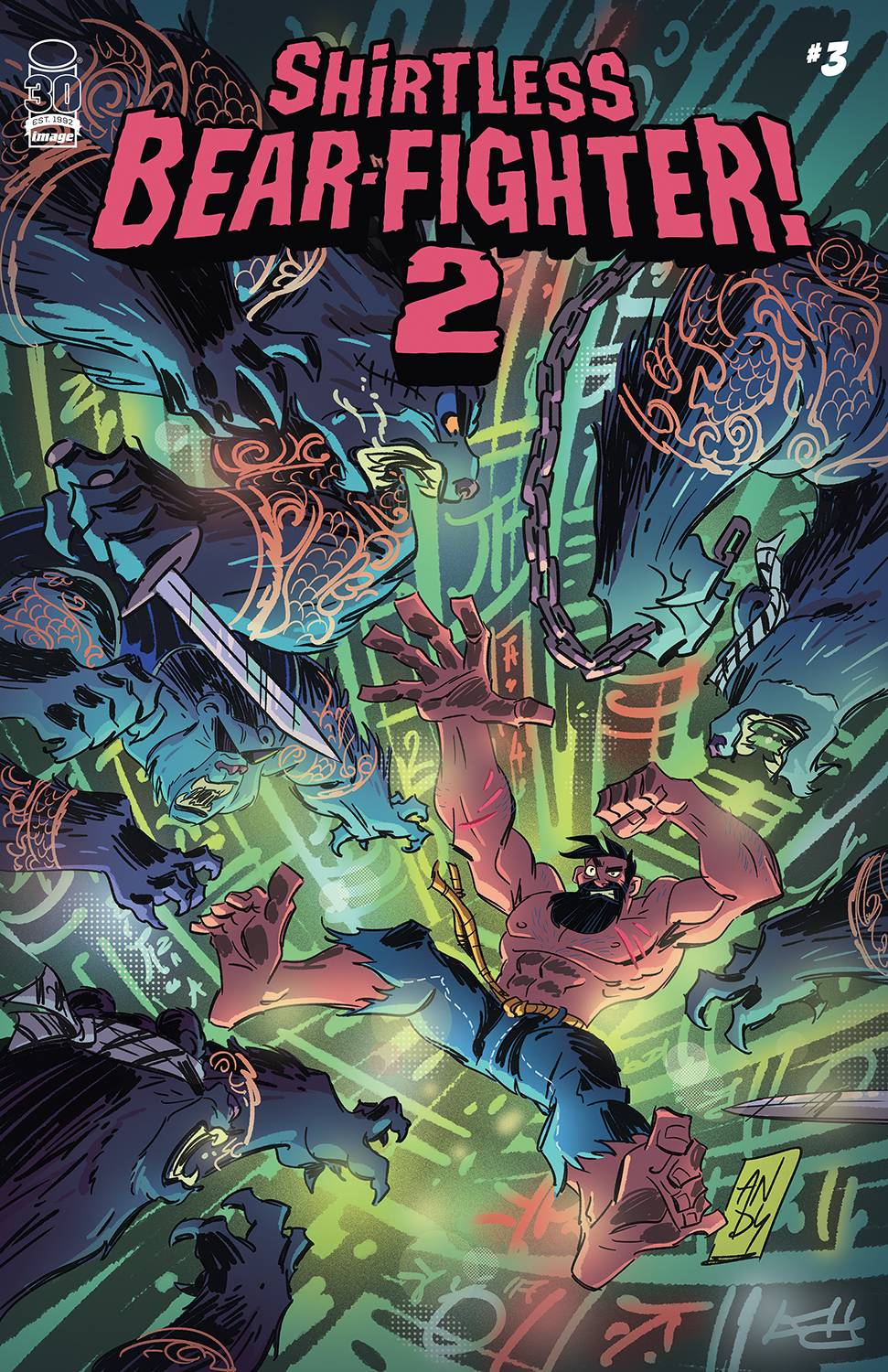 IMAGE COMICS COMIC BOOK SHIRTLESS BEAR-FIGHTER 2 #3 (OF 7) CVR B SURIANO