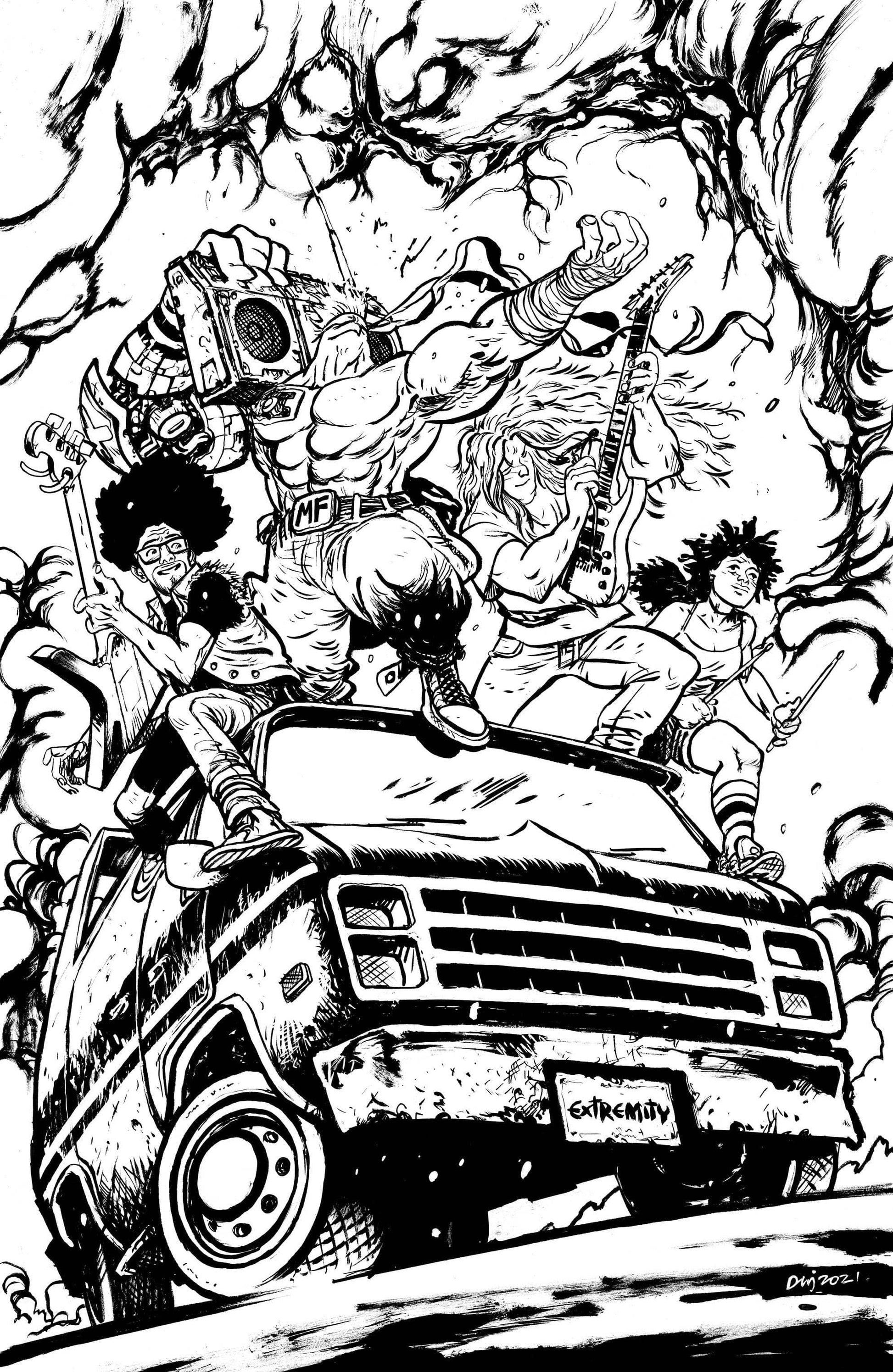 IMAGE COMICS COMIC BOOK SKYBOUND X #3 CVR G 10 COPY INCV B&W JOHNSON (MR)