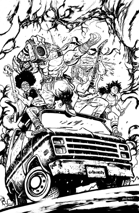 IMAGE COMICS COMIC BOOK SKYBOUND X #3 CVR G 10 COPY INCV B&W JOHNSON (MR)