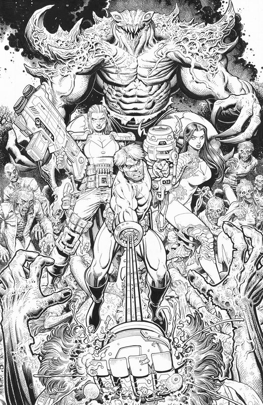 IMAGE COMICS COMIC BOOK SKYBOUND X #3 CVR H 25 COPY INCV B&W ADAMS (MR)