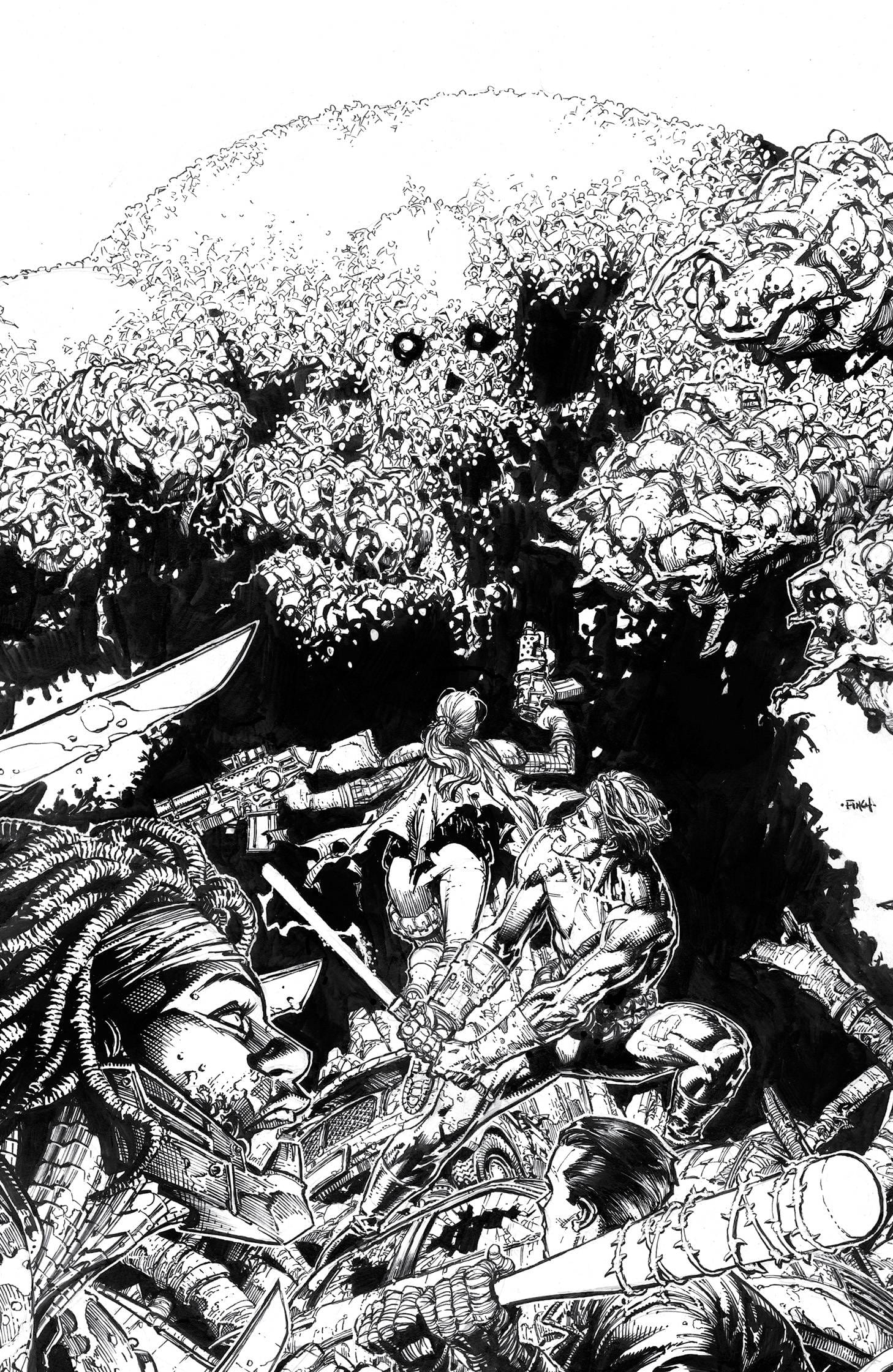 IMAGE COMICS COMIC BOOK SKYBOUND X #5 CVR F 25 COPY INCV B&W FINCH
