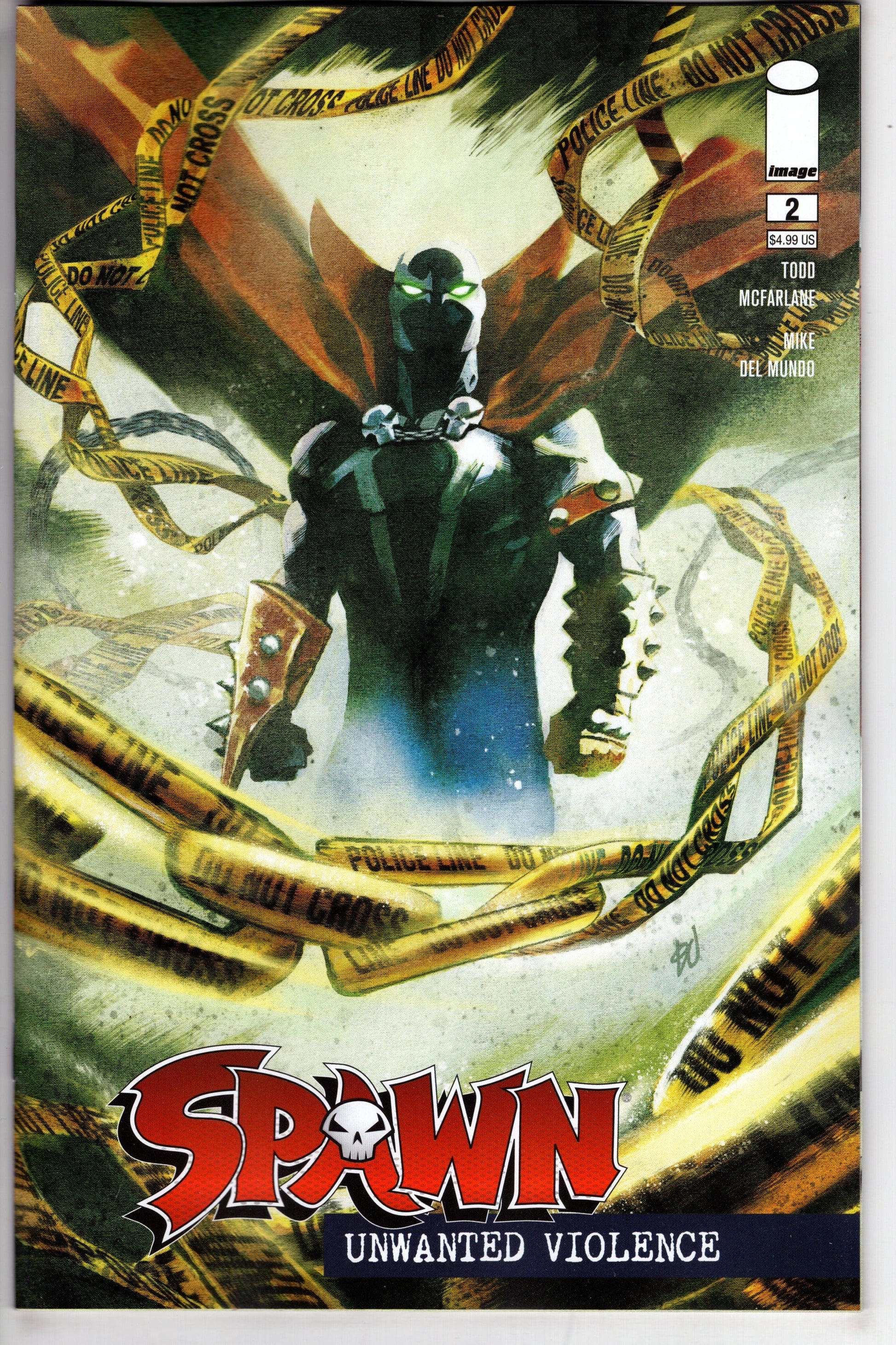 IMAGE COMICS COMIC BOOK Spawn Unwanted Violence #2 (Of 2) Cover A Del Mundo