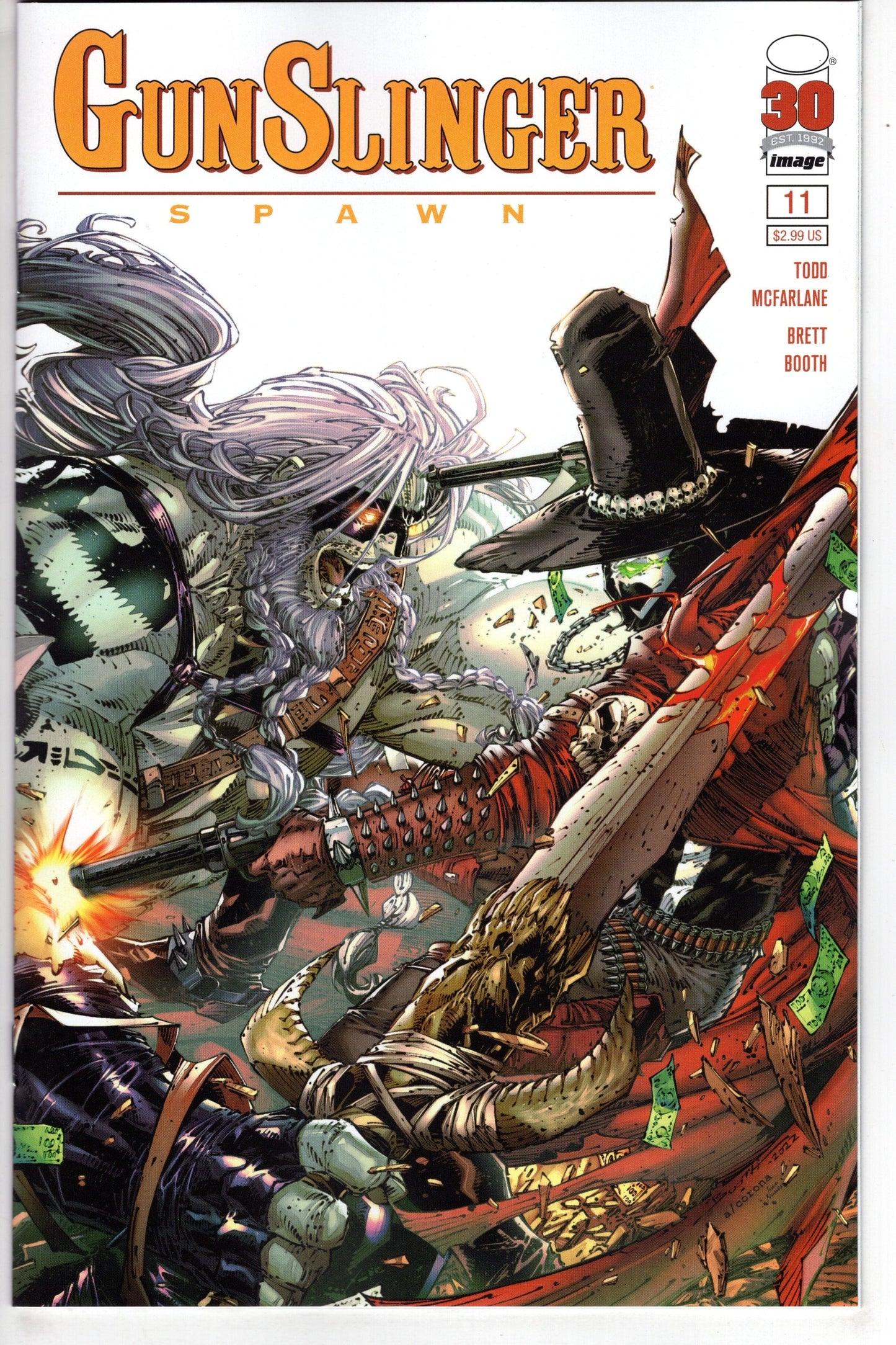 IMAGE COMICS COMIC BOOK VF/NM GUNSLINGER SPAWN #11 CVR B BOOTH