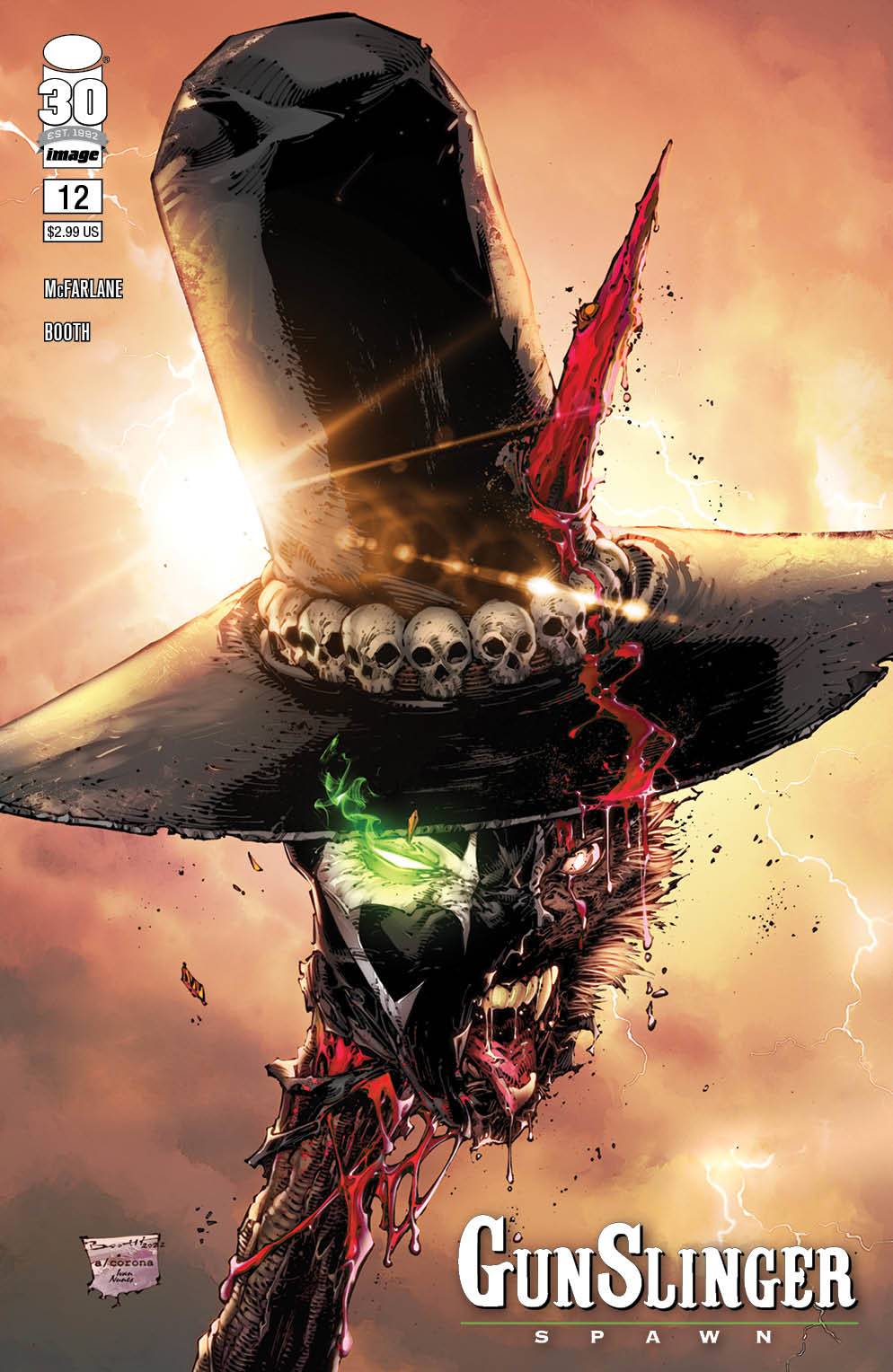 IMAGE COMICS COMIC BOOK VF/NM GUNSLINGER SPAWN #12 CVR B BOOTH