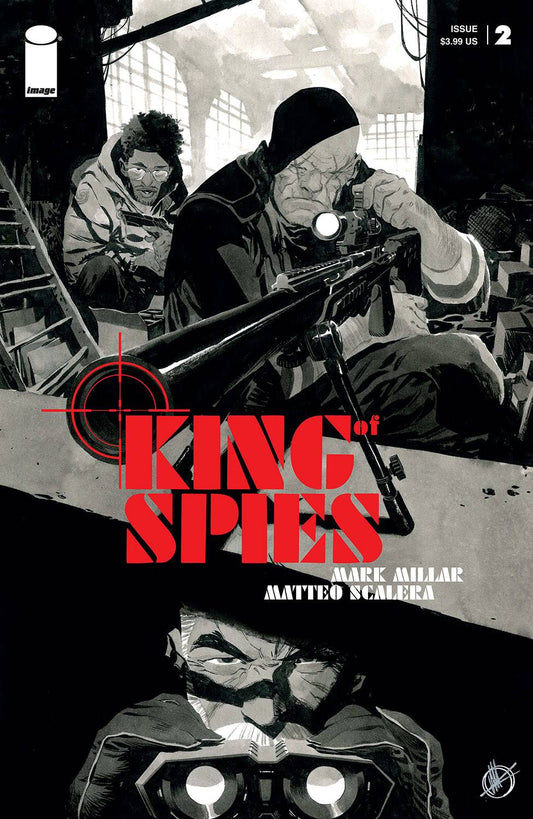 IMAGE COMICS COMIC BOOK VF/NM KING OF SPIES #2 (OF 4) CVR B SCALERA B&W (MR)