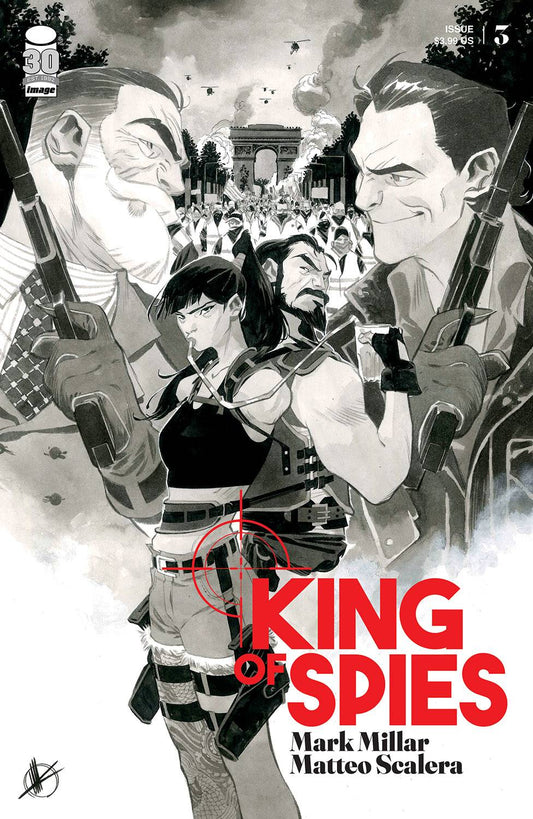 IMAGE COMICS COMIC BOOK VF/NM KING OF SPIES #3 (OF 4) CVR B SCALERA B&W (MR)