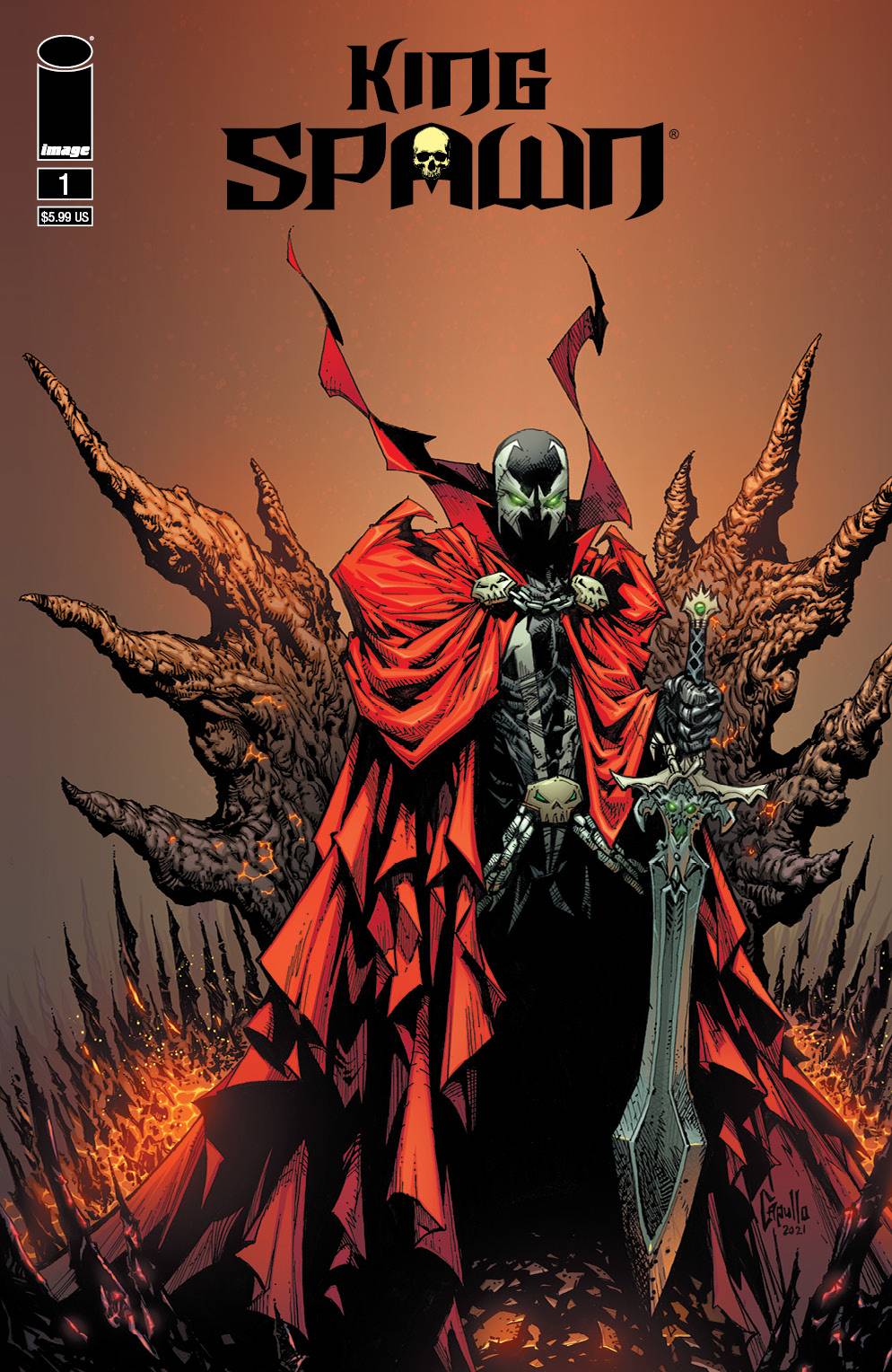 IMAGE COMICS COMIC BOOK VF/NM KING SPAWN #1 CVR E CAPULLO