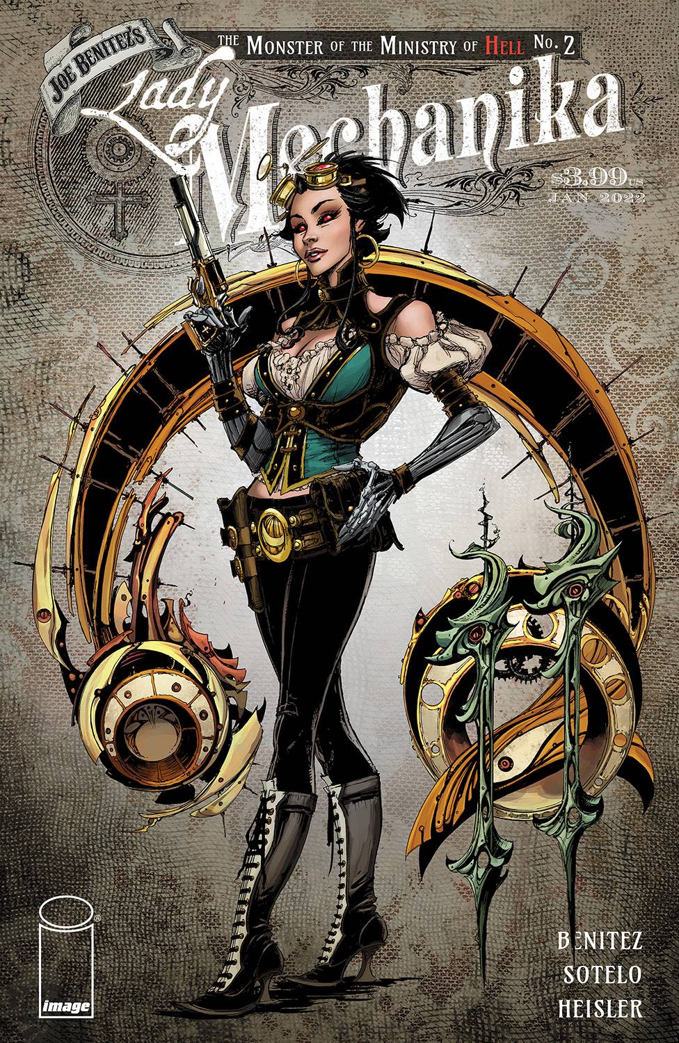 IMAGE COMICS COMIC BOOK VF/NM LADY MECHANIKA MONSTER OF MINISTRY #2 (OF 4) CVR A BENITEZ &